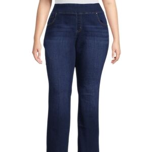 Pioneer Woman 2 pair stretch pull on jeans xxl 18-20 Classic Blue bootcut Jeans